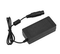 Tbest 4 Core XLR Connecteur Adaptateur DC12V 3A Charger d'alimentation électrique pour L'équipement de Moniteur de Caméscope Métal en Plastique Noir (Prise UE)