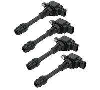 Tbest 4 Pièces Bobine D'allumage de Voiture 224486N015 ABS Remplacement pour 1.8L L4 2002 2006 Premium Résistant à L'usure Anti-âge Ignifuge Ensemble de Bobines Résistantes aux