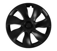 Tbest 4 Pièces Capuchon de Moyeu de Roue 19 Pouces Noir Mat Garniture de Protection de Jante Entièrement Enveloppante Remplacement en Plastique ABS Haute Résistance pour 2020 à 2023 (Symétrique)