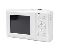 Tbest 4K Camera Numérique Compact Portable 44MP 16x Zoom Autofocus Anti-Shake 2,4 Pouces écran pour Les Adolescents pour Enfants (White)