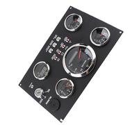 Tbest 5 Ensemble de Tableau de Bord LED Rouge 12/24 V 85mm Tachymètre Température du Carburant Pression d'huile Volt Ensemble Tableau de Bord Cet d'instruments 5 Conçu Est un Bateau Marin, etc.