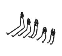 Tbest 5 Pièces/ensemble 40 Kg Stockage de Garage Double Crochets Devoir Support de Montage Mural Cintre pour Camping-car Sous-sol Chaise échelle Vélonoir Crochets de Rangement ErBike une variété