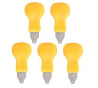 Tbest 5 Pièces Jeu D'Outil D'Ouverture de Fond de Boîtier de Montre, Kit de | Yellow OE 5347-2 remover, fits jewelers repair, steel construction, grip design