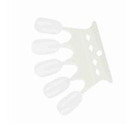 Tbest 50pcs Nail Art Practice Conseils Afficher Outil, Plastique Réutilisable -Nail -colorise de Cartes pour le Polissage du Gel (Colorimer)