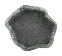 Tbest Abreur Tortue Terrestre,Bol d'eau De Bain pour Tortue,Bol D'menon pour Piscine,Bole Terum en Résine Dule pour Reptiles,Bol D'menon pour Nourriture