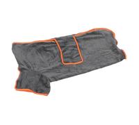 Tbest Absorbant Molle Cent Gris Entièrement emballé de Salle de Bains en Polyester à Séchage Rapide (M)