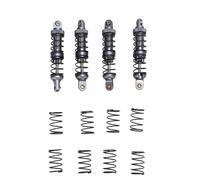Tbest Absorbeur de Voiture de Voiture RC 4pcs, Pièces de Mise à Niveau à Double étage 70 Mm Spring RC pour Les Voitures Télécommandées 1/10 (Ti Couleur)