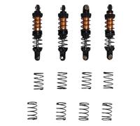 Tbest Absorbeur de Voiture de Voiture RC 4pcs, Pièces de Mise à Niveau à Double étage 70 Mm Spring RC pour Les Voitures Télécommandées 1/10 (Gold)