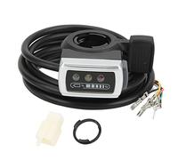 Tbest Accélérateur au Pouce à 6 Fils avec Interrupteur Marche/arrêt, Indicateur de Batterie, Ouverture de 22mm pour Vélo électrique et Scooter, Ensemble de Contrôle de Vitesse 36V (36V)