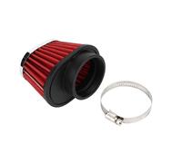 Tbest Accessoire de Filtre de Filtre à Air de Moteur à Tête de Champignon Remplacement de Moto Haute Performance Réduire la Résistance D'admission Augmenter le Débit D'air pour Rouge (55mm)