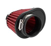Tbest Accessoire de Filtre de Filtre à Air de Moteur à Tête de Champignon Remplacement de Moto Haute Performance Réduire la Résistance D'admission Augmenter le Débit D'air pour Rouge (51MM)