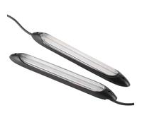 Tbest Accessoire de voiture modifié Paire de Bande de Feu de Circulation Diurne LED Clignotant Couleur de Lumière Jaune Blanche