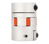 Tbest Accouplement d'arbre à Prune, Diamètre Intérieur de 24Mm, Coupleur Flexible en Alliage d'aluminium D45L65 pour Vis de Servomoteur, Haute Résistance aux Vibrations
