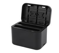 Tbest Action Camera Dual Battery Chargeur Charge Fast Charging Hub USB Type C Cable Câble avec Piles X4 Black ABS Rangement Compact Boîte