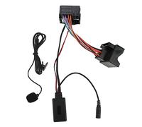 Tbest Adaptateur Bluetooth AUX, Câble Audio à 12 Broches | Technologie Bluetooth 5.0, construction ABS durable, diffusion de musique sur les haut-parleurs de la voiture,