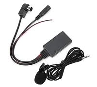 Tbest Adaptateur de Câble AUX 5.0 avec Microphone Récepteur Audio sans Fil Mains Libres pour Systèmes Stéréo de Voiture Plug and Play Installation Facile Universal Fit N333RS DVA