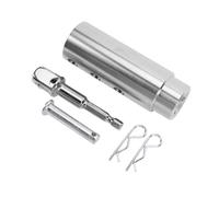 Tbest Adaptateur de Perceuse pour Cric de Remorque, Arbre D'entraînement de 1 Pouce pour Manivelle Supérieure avec Embout Adaptateur de Douille, Kit D'adaptateur de Perceuse sans Fil