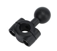 Tbest Adaptateur de Tête de Base à Montage sur Boule de 1 Po, Alliage D'aluminium Durable, Matériau en Caoutchouc, Poignée Sécurisée Antidérapante pour Rails de 9 à 15 Mm, Vélos,