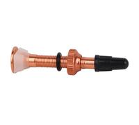 Tbest Adaptateur D'extension de Tige de Valve en Alliage D'aluminium avec Une Bonne étanchéité pour Vélo de Route, Protection Universelle Appropriée Contre L'écrou de Joint Torique, (Orange)
