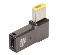 Tbest Adaptateur USB vers Slim Tip, Adaptateur Slim Tip vers USB C,Adaptateur Pd Verc,Adaptateur USB C vers Slim Tip 100W 5A pour Ordinateur Portable USB C Femelle Entrée vers Slim Tip Rec Power Pd