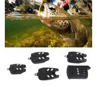 Tbest Alarme de Touche de Pêche avec Alerte Lumineuse et Sonore LED - Sensibilité, Résistant à l'eau, Design Compact pour la Pêche de Nuit, Ensemble de 4 Pièces avec Indicateur de Récepteur