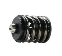 Tbest Amortisseur Arrière de Vélo en Acier, Bouton de Précharge à Double | Suspension de Vélo Pliant, Construction en Acier, Rouille, Précharge Réglable, Compatible , Utilisation en Extérieur