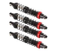 Tbest Amortisseur RC en Alliage d'aluminium, Double Ressort 80mm, pour Voiture sur Chenilles 1/10 RC, Amortisseur d'huile avec Corps fileté CNC, 4 Pièces (90mm)