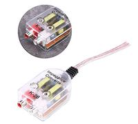 Tbest Amplificateur Audio de Voiture, Convertisseur Haute à Basse Fréquence, Régulateur de Filtre de Caisson de Basses pour Lecteur CD DVD sans Sortie, Plastique Transparent 5,5 X