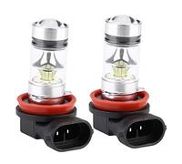 Tbest Ampoule de Voiture, 2 Pièces H8 H9 H11 6000K Super Blanc 100W LED Kit D'ampoules de Phare Antibrouillard Lumière de Conduite de Voiture Auto DRL Lumineux