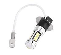 Tbest Ampoules de Phare de Voiture LED H3 Ultra Lumineuses 4014 Blanc Antibrouillard DRL DC 12 V Haute Puissance 30 Perles pour une Meilleure visibilité de Conduite de Nuit, Coque en