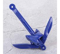Tbest Ancre de Bateau Pliable, Grappin Robuste en Alliage D'aluminium, Matériel D'amarrage de qualité Marine pour Kayak, canoë, Pêche, Bleu