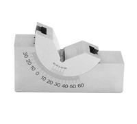Tbest Angle V Block Milling, Acier à Outil Premium 75x25x36 | Trempé, robuste, angle réglable, test des pièces, résistant à la rouille, haute précision.