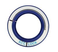 Tbest Anneau de Commutateur D'allumage Lumineux de Voiture, Cercle de Trou de clé, Garniture Décorative en Alliage D'aluminium, Accessoire pour 2005 2018 Rouge Bleu Noir Argent 5x1,4 (BLUE)