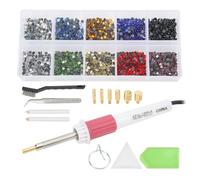 Tbest Applicateur de strass Hotfix Hotfix Applicator Set Opération simple Hotfix Rinestones Applicator Tools pour artisanat