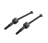 Tbest Arbre de Transmission RC, Arbres de Transmission Avant et arrière CVD en métal Noir 2PCS pour HPI RS4 Sport 3 1/10 RC modèle de Voiture(Noir)
