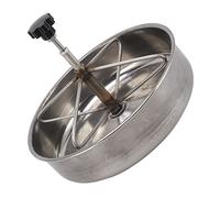 Tbest Auge d'alimentation pour Porcelets en Acier Inoxydable 201, Multi-Positions d'alimentation, Grande capacité, Antirouille, Bol 'Alimentation pour Le Bétail de Ferme pour Porcelets (Petit 12