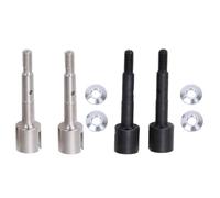 Tbest Axe de Roue RC, essieu Avant arrière RC, pièces de Mise à Niveau pour HPI Electric 1/8 WR8 Flux Block Gymkhana (Noir)