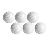 Tbest Balle de Golf Lumineuse LED en Caoutchouc Synthétique, 6 Pièces, Lumineuse et Attrayante pour L'entraînement de Jour et de Nuit (Rouge)