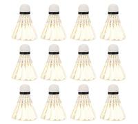 Tbest Balles de Badminton, Volants Blancs 12pcs / lot pour Les Sports de Plein air