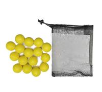 Tbest Balles de Golf Souples pour Entraînement, 16 Pièces, Balles D'entraînement à Faible avec Matériau PU, Vol Réaliste pour Exercices de Swing Intérieur et Extérieur (Yellow)