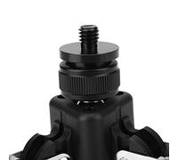 Tbest Base Universelle de Monopode de Trépied de Support de Trois Pieds avec Vis de Montage de 3/8 Pouces en Alliage D'aluminium Portable Compact pour la Photographie Vidéo Noir