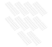 Tbest Bâtonnets à Ongles Transparents, 240 Pièces, pour Affichage de Vernis à Ongles, Pointes Trapézoïdales, Fournitures de Manucure, Salon Professionnel, Nuancier en Plastique (Forme longue pointue