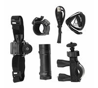 Tbest Bike Casque Sport Camera Alloy Body 120 ° Grand Angle 1080p Recordier Vidéo HD avec Batterie au Lithium Intégrée pour Le Vélo de Moto Sports Extérieurs Black