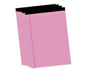 Tbest Blocs de Papier Juridique Colorés, Conception Classique à Double | Format A4, 50 feuilles, facile à déchirer, couverture durable, utilisation polyvalente