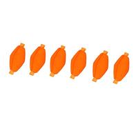 Tbest Bobbers de Pêche à la Mouche, Ensemble d'indicateurs de Frappe en Mousse Orange, Matériel Flottant à Haute visibilité pour la Truite et Le Saumon, Réglage Rapide de la Profondeur, 6 Pièces