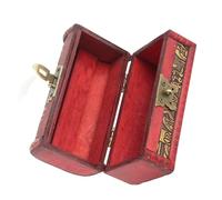 Tbest Boîte à Bijoux égyptienne, Style Européen Vintage Classique Caisse en Bois Boîte de Rangement de Bijoux Conteneur Décoration de la Maison (Petite taille avec verrouillage