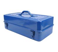 Tbest Boîte à Outils Bleue, Structure Métallique, Organisateur de Stockage D'outils Portables à Haute Charge pour Atelier, Garage, Voiture, Chantier (Boîte à outils de rehaussement 450)