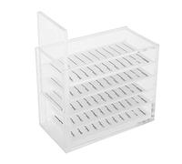 Tbest Boîte à Pierres de Cils en Plastique-STORAGE MADE -Up Organisateur de la Cils pour les Outils D'extension de Transparents Professionnels du Salon de beauté professionnelle.