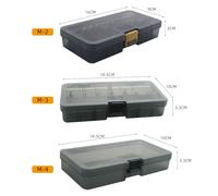 Tbest Boîte de Pêche en Plastique Boîte de Pêche Portable Appâts pour Les Amateurs avec des Murs Séparants Amovibles, Idéal pour (M-3)