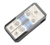 Tbest Boîte de Support à 2 Voies 60A en 2 Sorties, Bloc de Distribution de Puissance Universel pour Voiture, Yacht, Amplificateur Stéréo, Camion, Camping-car, Bateau